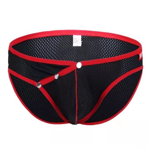 SLIPS DE BIKINI tendance pour hommes avec poche bombée et maille respirante en EUR