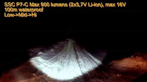 Тест фонарей 900 люменов и 130 люменов - YouTube