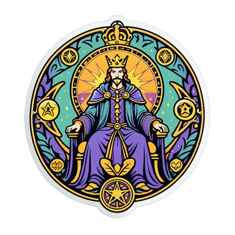 I Made An Ai Sticker Of King Of Pentacles Tarot