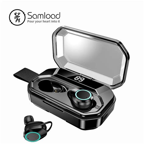 Samload беспроводные наушники вкладыши IPX7 водонепроницаемые Bluetooth ...