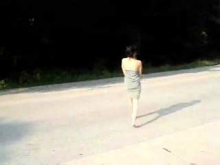 Sexy Teen Cartwheels Nude On The Highway At DrTuber