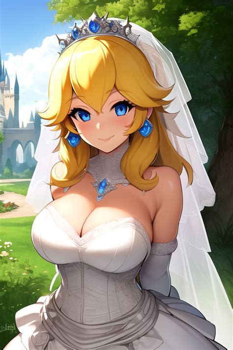 (AI Art) Wedding Peach (3) by CPOsample on DeviantArt