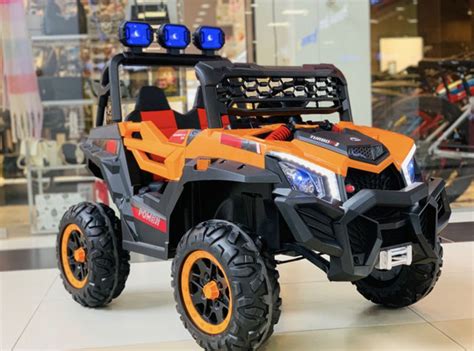 Электромобиль детский багги HSD-800 оранжевый/черный полноприводный 4WD ...