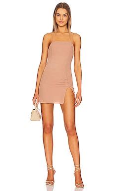 Superdown Syrus Slit Mini Dress In Nude REVOLVE