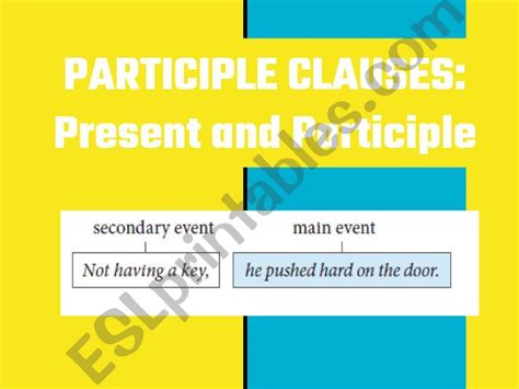 Esl English Powerpoints Participle Clauses