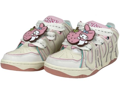 Фирменные кроссовки Old Order My Melody White Pink купить в Москве и РФ