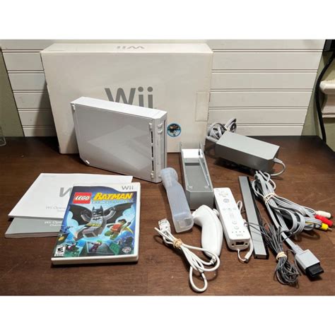 Nintendo Wii White Console System Bundle Wii Rvl 001 In Box Testedread