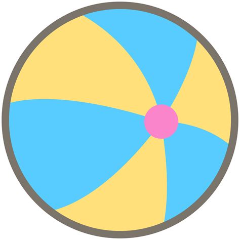 niño mano dibujado linda vistoso contento bikini día playa pelota inflable PNG