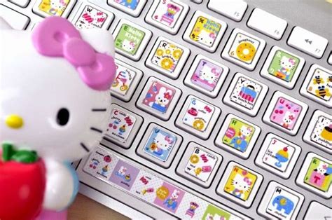 Hello kitty keyboard sticker | Keyboard stickers, Keyboard decal, Hello ...