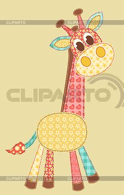 Аппликация жираф | Векторный клипарт | CLIPARTO