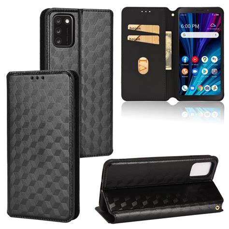 Case For Tcl A3x Wallet Magnetic Closure Card Slots Holder 3d Pattern