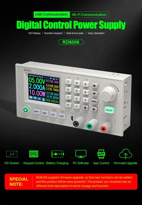 RD RD6006 RD6006W USB WiFi DC-DC Напряжение Ток понижающий модуль ...