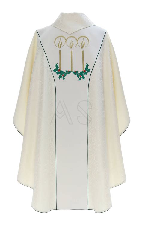 Gothic Chasuble Christmas K Cream Unlined All Products