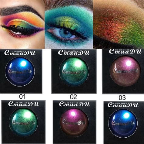 Матовый "хамелеон" тени для век Pallete водонепроницаемый металлический ...