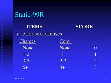 Ppt The Static R Saratso State Authorized Risk Assessment Tool For Sex Offenders