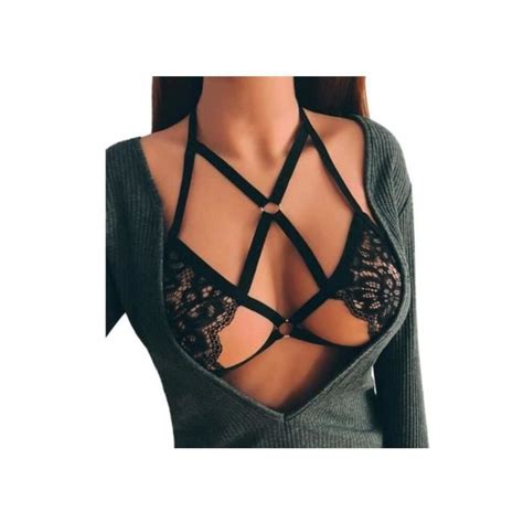 Lingerie Sexy en Dentelle Vêtements Chic Lingerie Femme Noir Noir Cdiscount Prêt à Porter