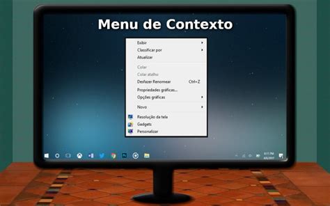 O que é o menu de contexto do Windows Seletronic