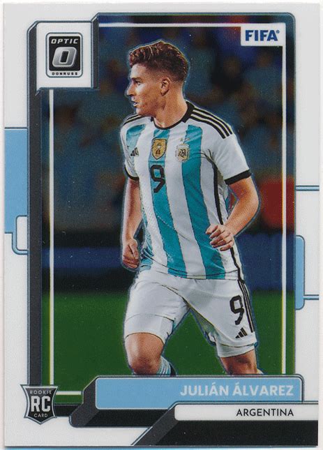 Julian Alvarez Soccer 2022 23 Panini Donruss Optic RC Rookie Card ルーキー