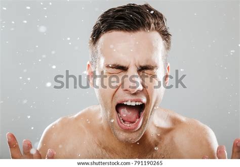 Close Portrait Handsome Half Naked Man Stock Photo 791190265 Shutterstock