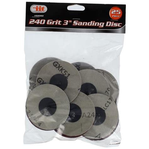 Wholesale 25pc 240 GRIT 3" SANDING DISC - GLW