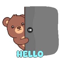 Hello Peeking Sticker Hello Peeking Peeking Out Discover And Share S