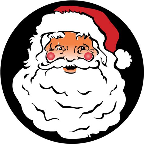 Free Santa Face Black And White Download Free Santa Face Black And