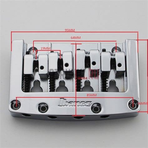 Бридж для 4-струнной бас гитары Ibanez, Partsland IB-403, хром - купить ...