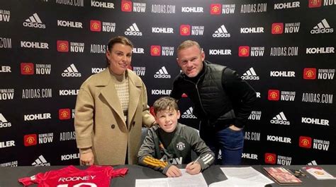 Wayne Rooney's son Kai sees himself playing for Man Utd in Premier ...