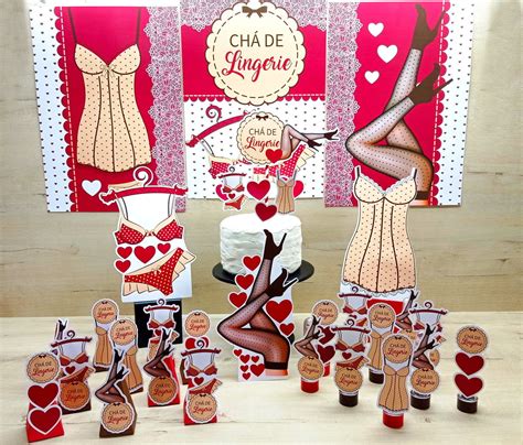 Chá Lingerie Lembrancinha Festa Pronta 53 Itens Elo7