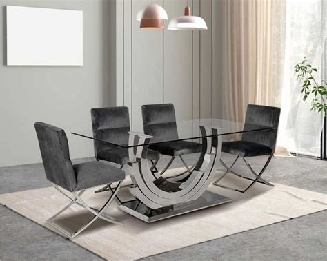 Glass Rectangular Dining Table Set Seater At Set In Mumbai