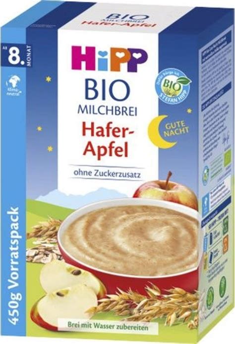 HiPP Bio Milchbrei Gute Nacht Hafer Apfel Vorratspackung 450 G