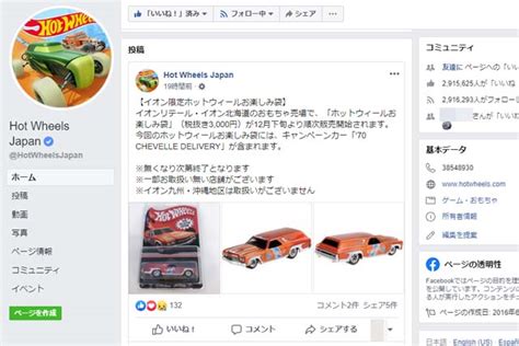 イオン限定ホットウィールお楽しみ袋 で CHEVELLE DELIVERYのCollector Edition Hot Wheels 情報まとめ ホットウィール