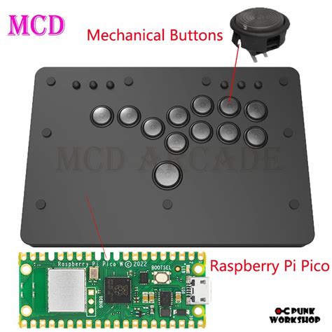 Punk Workshop Mini Hitbox V2v3 Socd Fighting Stick Controller