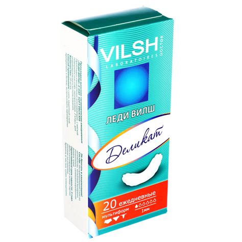 Прокладки ежедневные ЛЕДИ ВИЛШ Delicate, к/у, 20 шт (939-028) купить по ...