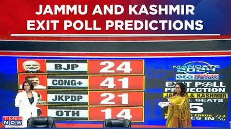 Jammu And Kashmir Exit Poll Predictions Watch Times Now Etg Survey For