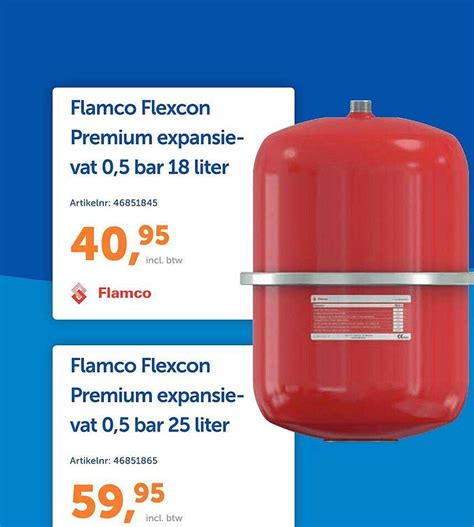 Flamco Flexcon Premium Expansievat Bar Liter Of Flamco Flexcon