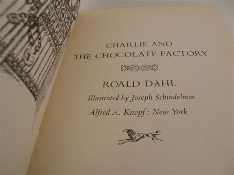 Charlie And The Chocolate Factory By Dahl Roald Fine Hardcover