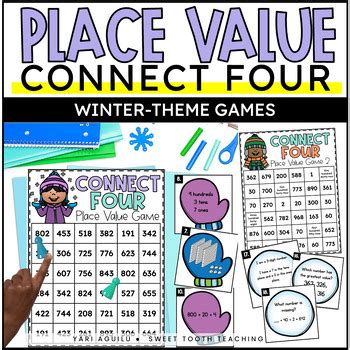 Place Value Games | Task Cards & Math Center Games | Hundreds, Tens, Ones