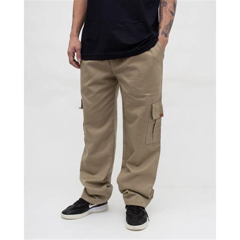 Calça Cargo Bege Masculino - Calca Bege Masculina Cargo em promoção na Netshoes!