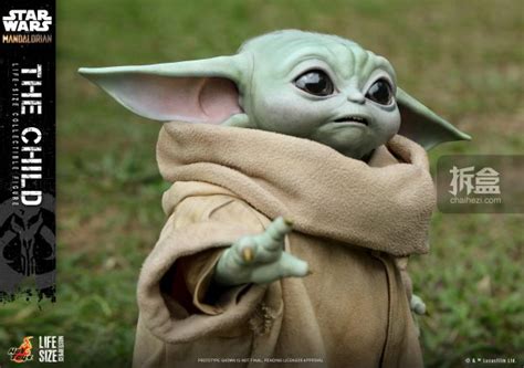 Hot Toys曼达洛人The Child 尤达宝宝 1 1比例珍藏人偶 拆盒