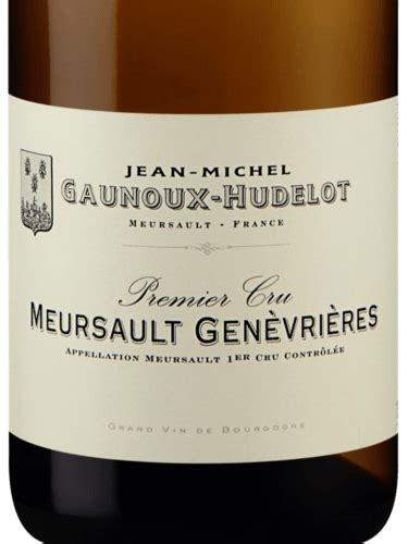 Domaine Jean Michel Gaunoux Meursault Genevrières Premier Cru Vivino US