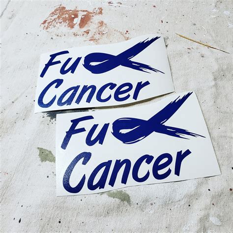 Fuck Cancer Decals Pack Etsy