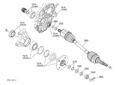 K7621 12310 Kubota Shaftdriverear