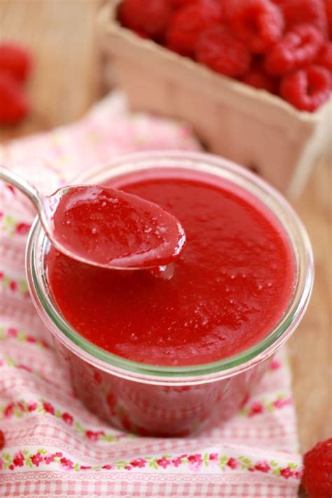 Homemade Raspberry Sauce Recipe Gemmas Bigger Bolder Baking