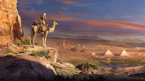 Hd Wallpaper K Assassins Creed Origins Egypt Pyramids Wallpaper