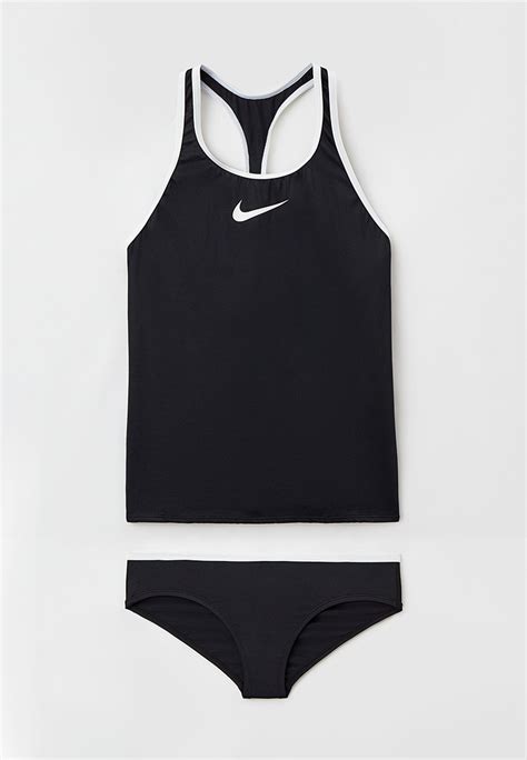 Купальник Nike Nike Essential Racerback Tankini Set, цвет: черный ...