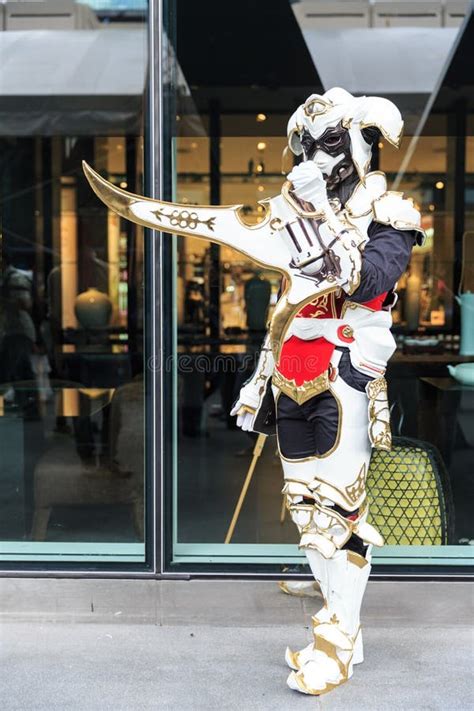 Un Cosplay Giapponese Non Identificato Di Anime Al Mondo Centrale In