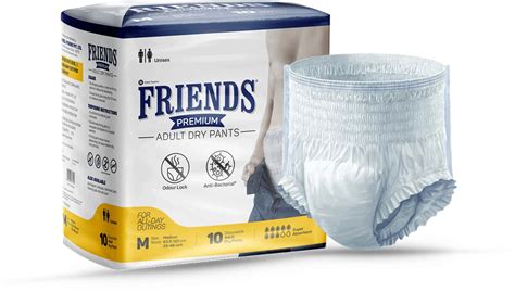 Buy Friends Premium Adult Diapers Pant Style 10 Count Xl Waist 30