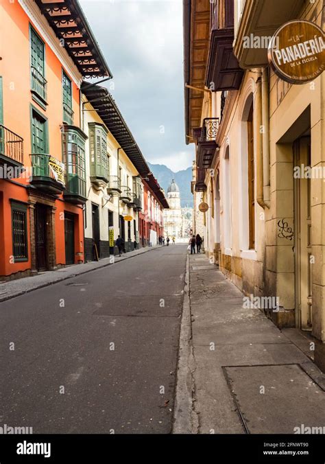 Bogota Colombia Noviembre 23 2018 Calle de Bogotá con edificios