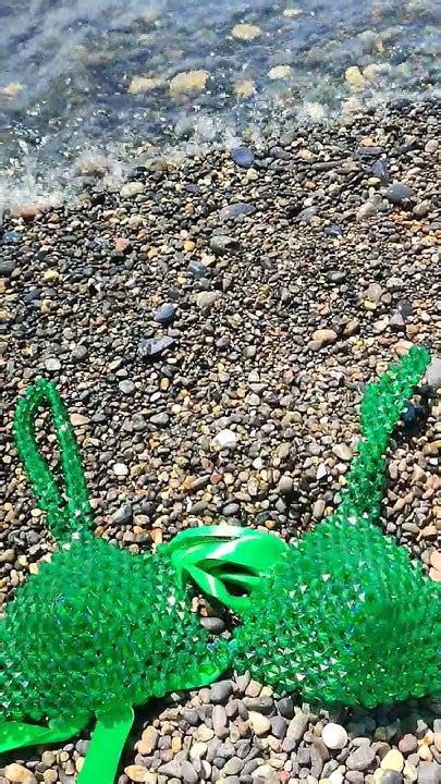 💚Лифчик из акриловых бусин 💚 - YouTube